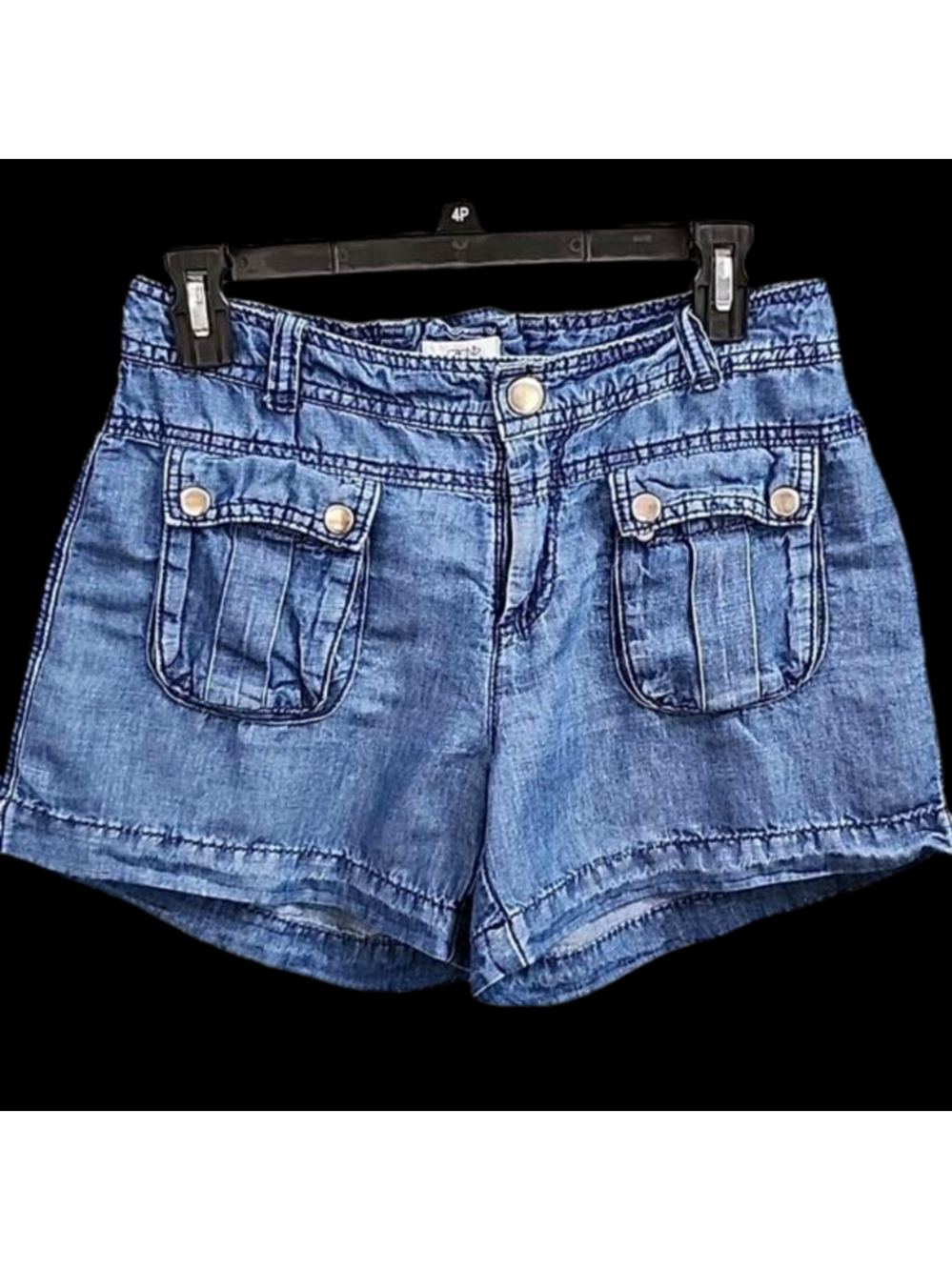 Cashe women's shorts size 6 linen blend lace up the back